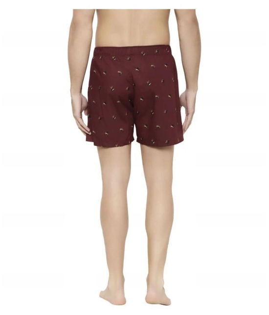 XYXX - Maroon Cotton Blend Mens Boxer ( Pack of 1 ) - M