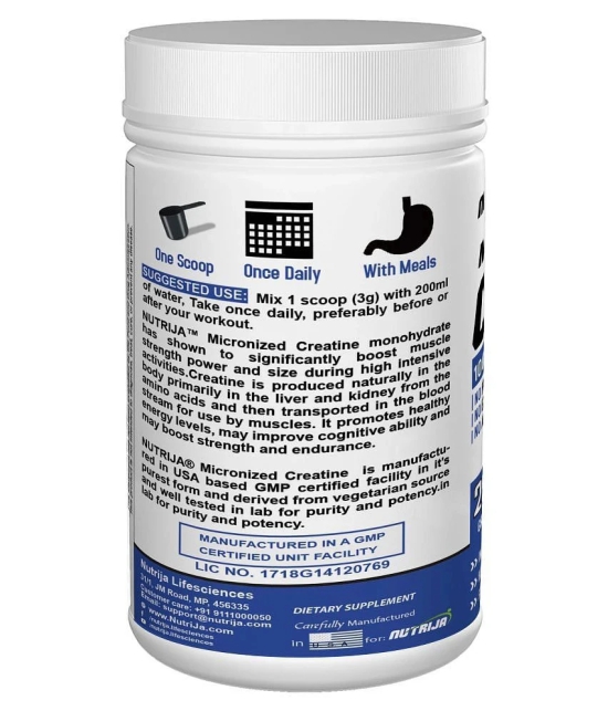 NUTRIJA MICRONIZED CREATINE POWDER 250 gm