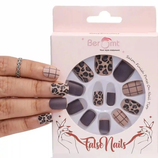 PRINTED BUTTERFLY NAILS- (NAIL KIT INCLUDED)-Chittah Print