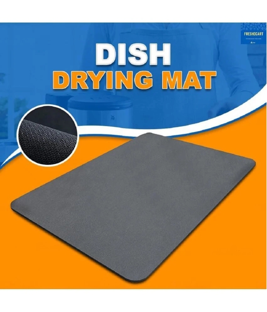 NAMRA Rubber Solid Table Mats ( 40 cm x 60 cm ) Pack of 1 - Gray - Gray