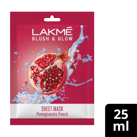 Lakme Blush & Glow Pomegranate Sheet Mask 25 Ml