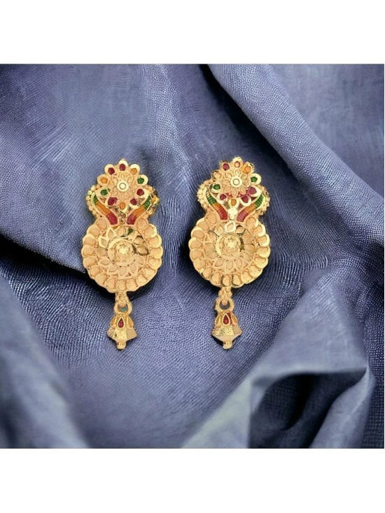 AanyaCentric Gold Chandbalis Earrings ( Pack of 1 ) - Gold