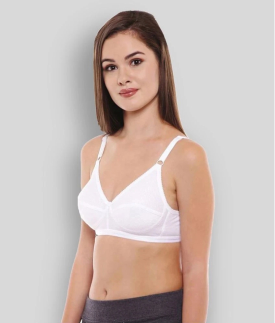 Bodycare Cotton T-Shirt Bra - White - 38D