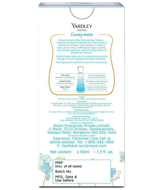 Yardley London Country Breeze Daily Wear Perfume 50ml