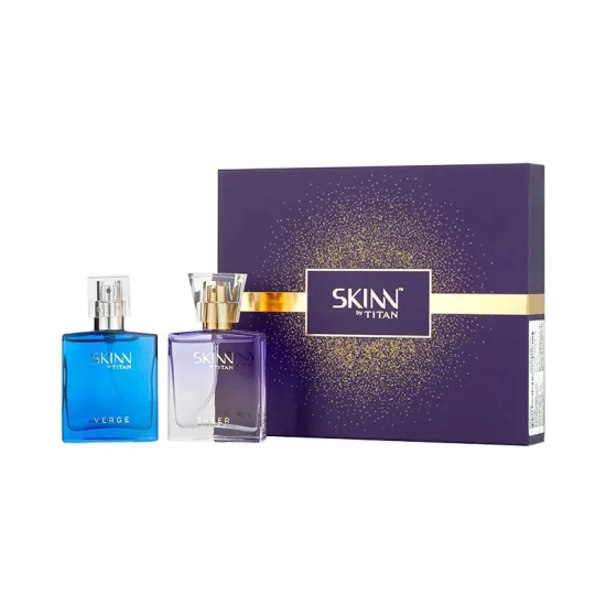 Skinn By Titan Verge and Sheer Nos Perfume For Pair EDP (50ml)-50ml