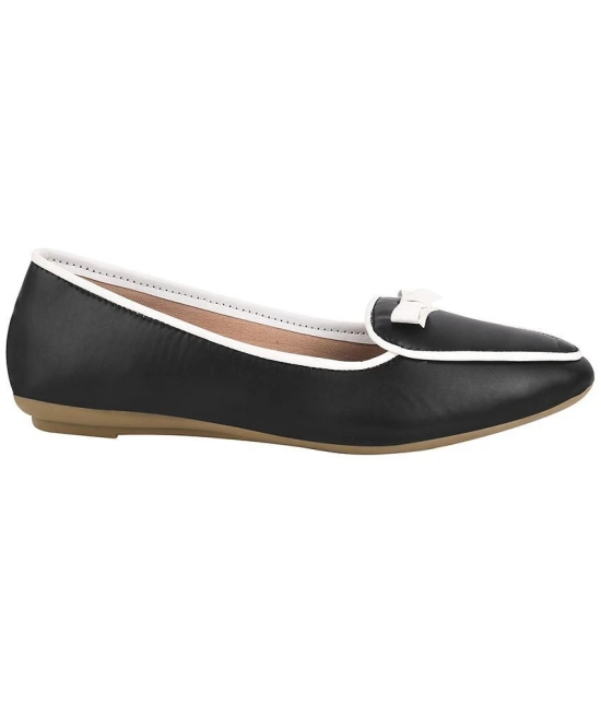 Shoetopia Girls Bow Detailed Casual Black Bellies - None