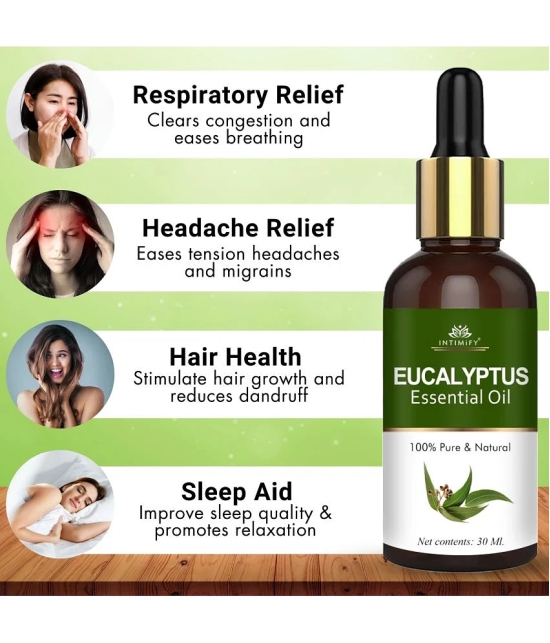 Intimify Eucalyptus Essential Oil, Hair Growth Oil, Hair Inhabiter Oil, Hair Loss Oil, 30 Ml