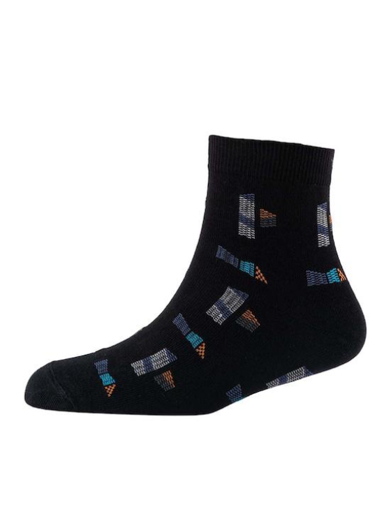 Men Pack Of 2 Patterned Cotton Ankle Length Socks