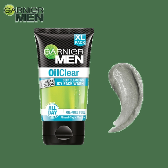 Garnier Men Oil Clear Face Wash - For Oily Skin, 150 G