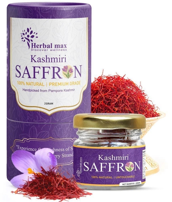 Herbal max Premium A++ Kashmiri Saffron/Kesar 2 gm