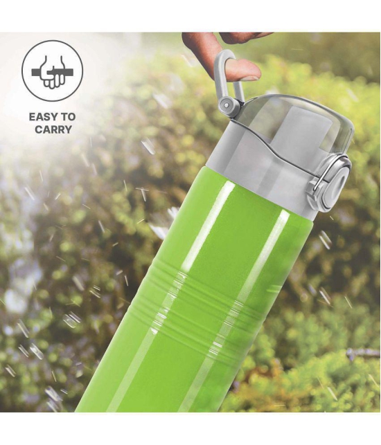 Milton Vogue 500 Stainless Steel Water Bottle, 490 ml, Parrot Green - Parrot Green