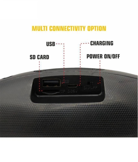 Neo N42 10 W Bluetooth Speaker Bluetooth V 5.2 with USB Playback Time 6 hrs Black - Black