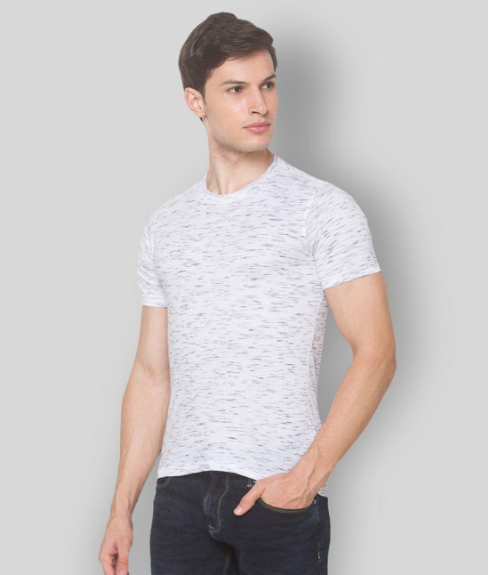 Globus - White Cotton Slim Fit Mens T-Shirt ( Pack of 1 ) - None