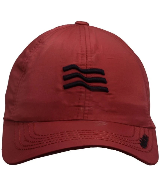 JMALL - Red Cotton Mens Cap ( Pack of 1 ) - Red