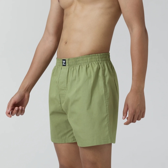 Pace Cotton Boxer Olive Green L