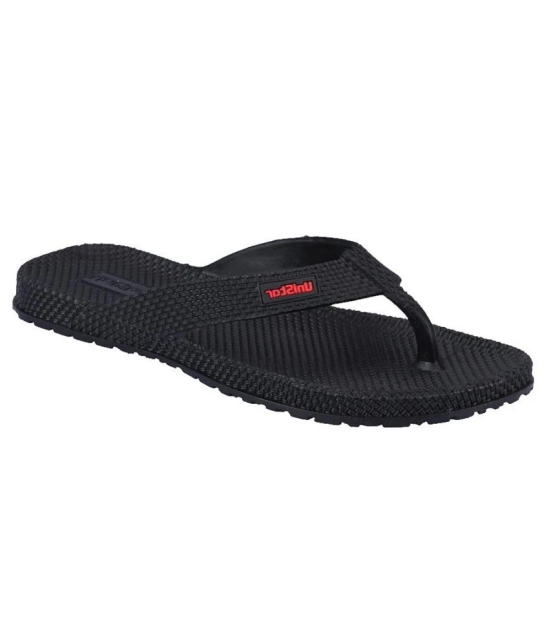 UniStar Robust Black Slippers - 8