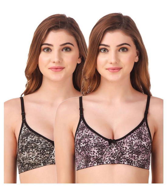 Fasense Cotton T-Shirt Bra - Multi Color - 36B