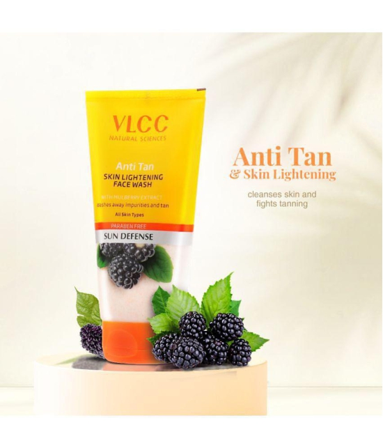 VLCC Anti Tan Skin Lightening Face Wash (Buy One Get One), 300 ml ( Pack of 2 )