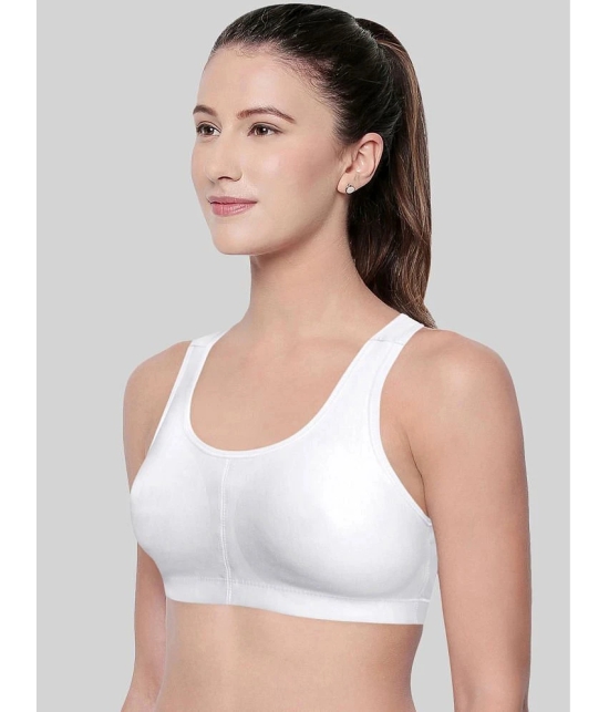 Bodycare White Cotton Blend Non Padded Womens Racerback bra ( Pack of 1 ) - None