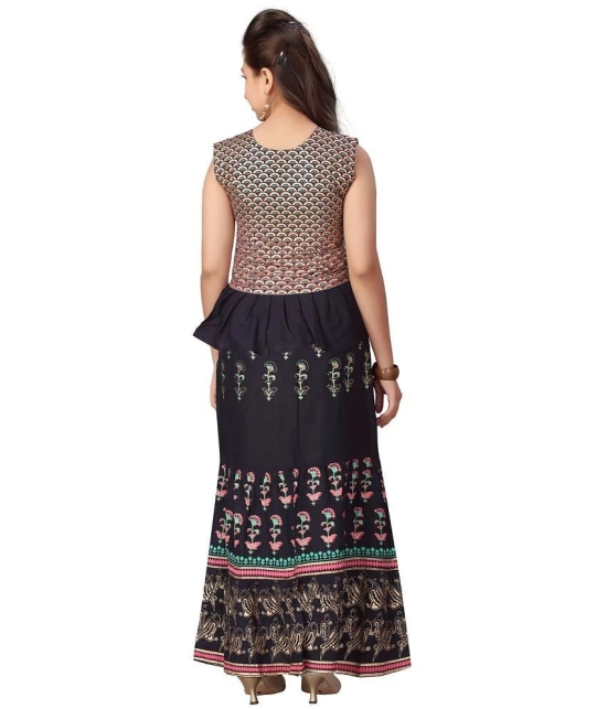 Aarika Navy Blue Cotton Girls Lehenga Choli Set ( Pack of 1 ) - None