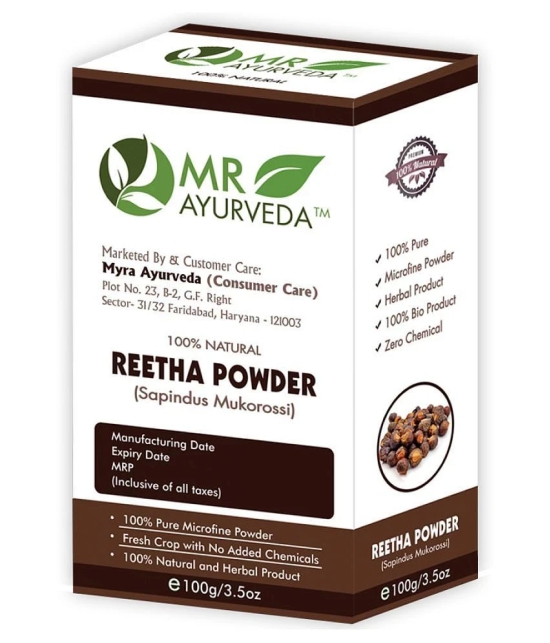 MR Ayurveda 100% Natural Reetha Powder Hair Scalp Treatment 100 g