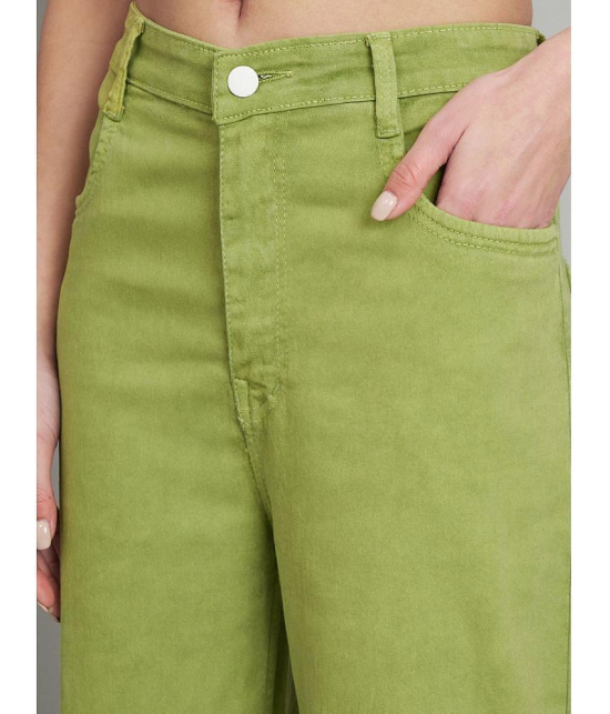 AngelFab - Green Denim Flared Women''s Jeans ( Pack of 1 ) - None