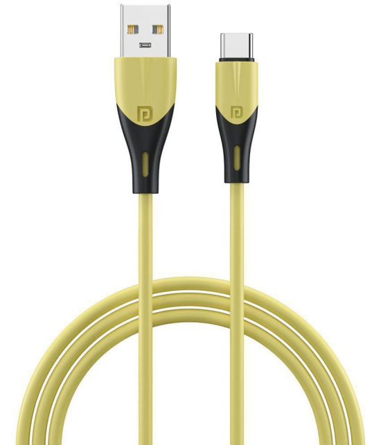 Portronics Konnect Way Type C Cable:Type C Charge & Sync Cable ,Yellow (POR 1467) - Yellow