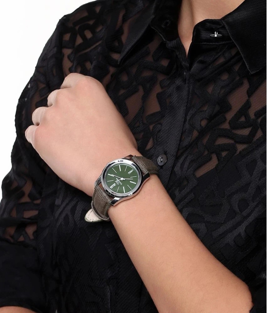 David Miller Green Dial Green Fabric Strap Mens Watch - DMRCW4