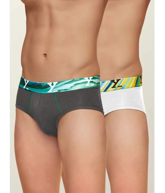 XYXX - Multicolor Modal Mens Briefs ( Pack of 2 ) - None