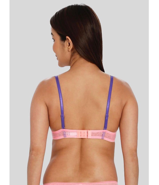 ILRASO - Pink Elastane Lightly Padded Women's Push Up Bra ( Pack of 1 ) - None