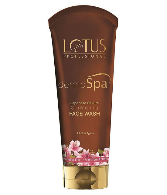 Lotus Professional dermoSpa JAPANESE SAKURA SKIN WHITENING FACE WASH, Deep cleansing, Brightening, Pigmented skin, Paraben free|80g