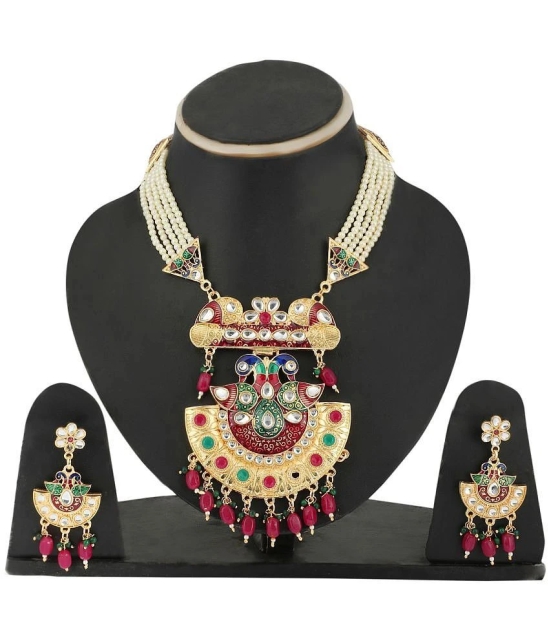 Bhagya Lakshmi - Alloy Multi Color Necklace Set ( Pack of 1 ) - Multi Color