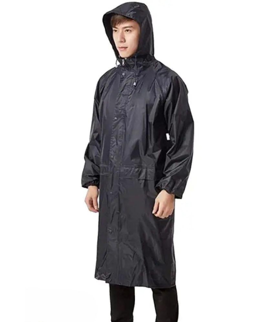 ENTICE Black Polyester Men's Raincoat ( Pack of 1 ) - Free Size