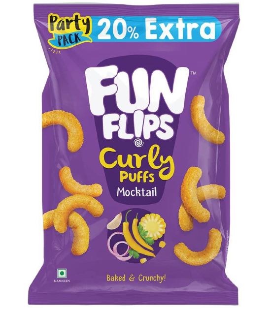 Fun Flips Curly Puffs - Mocktail 62gm