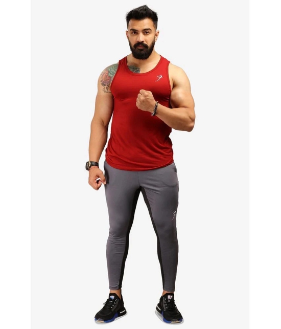 Fuaark - Maroon Polyester Regular Fit Mens Tanks ( Pack of 1 ) - None