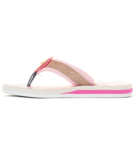 Adrianna Pink Flat Slip Ons for Girls - None