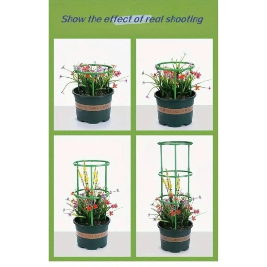 Plant Supporter Device Plastic Plant Cage Holder Pot Climbing Trellis