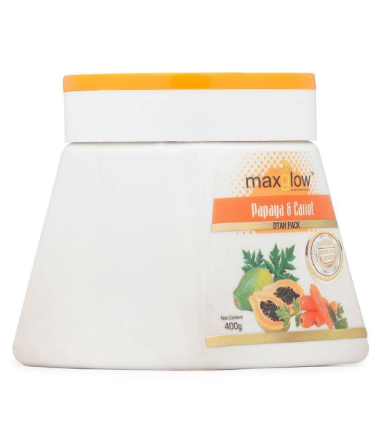 MaxGlow PAPAYA AND CARROT DE TAN PACK Face Pack Cream 400 gm