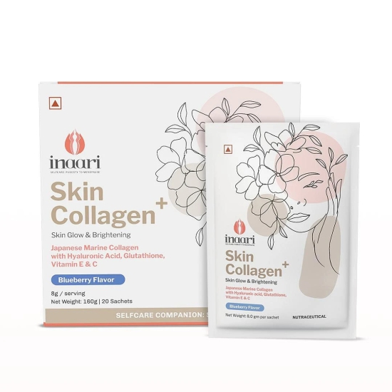 Inaari Collagen Plus Powder 160gm: Japanese Marine Collagen, Glutathione, Vitamin C&E, Hyaluronic Acid for Healthy Glowing Skin.-Inaari Collagen Plus Powder, 160gm | Japanese Marine Collagen Type