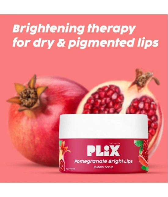 Plix Pomegranate Lip Exfoliating Scrub For Dark, Dry & Chapped LipsCocoa Butter & Vitamin E