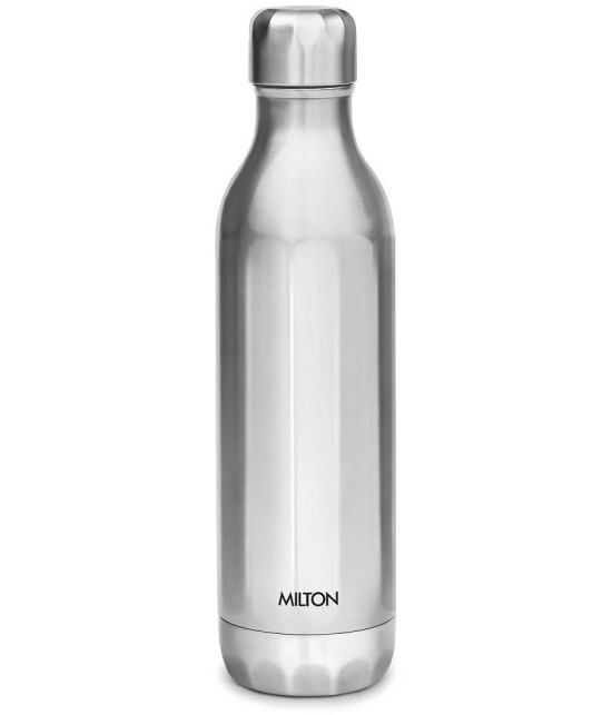 Milton Bliss 900 Thermosteel 24 Hours Hot and Cold Water Bottle, 820 ml, Silver - Silver