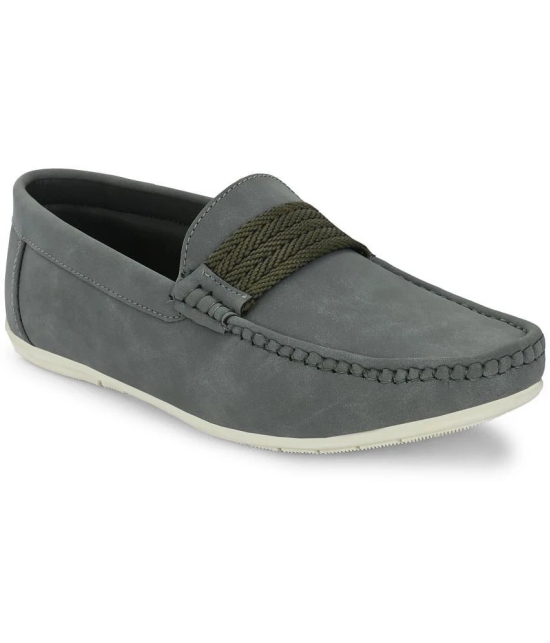 Leeport Gray Mens Slip on - 8