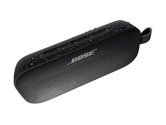 BOSE SoundLink Flex Portable Bluetooth Speaker (IPX67 Water Resistant, Rich Sound, Stereo Channel, Black)