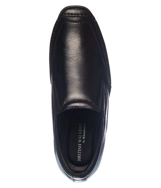 KHADIM - Black Mens Slip On Formal Shoes - None