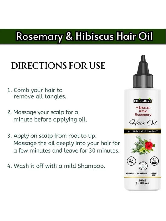 Phillauri Hair Growth Rosemary Oil 100 ml ( Pack of 1 )