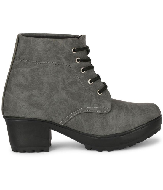 Ishransh - Gray Women''s Ankle Length Boots - None