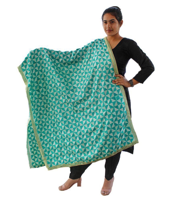 Sahej Suits & Phulkari Green Chiffon Dupatta