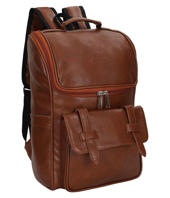 Leather World Tan Leather College Bag