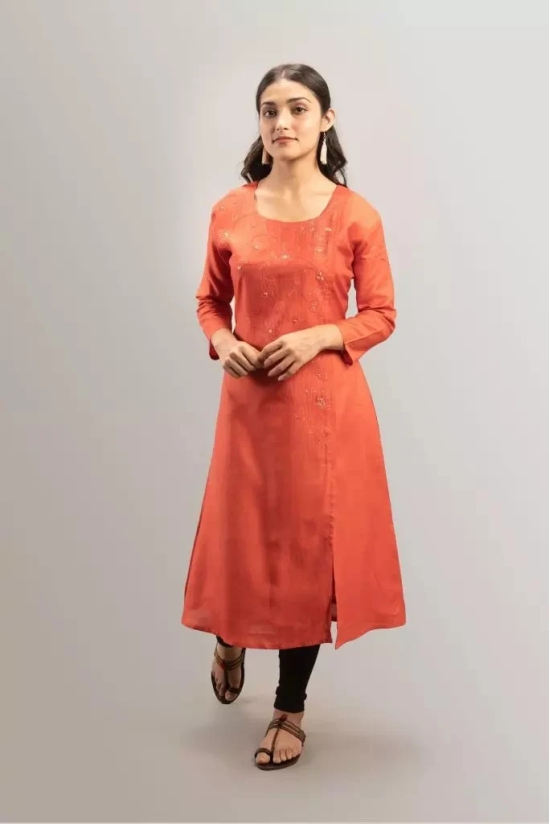 Tisser Cotton Silk Kurti With Hand Embroidery