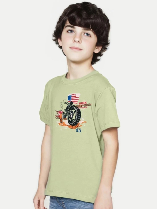 Radprix Green Cotton Blend Boys T-Shirt ( Pack of 1 ) - None